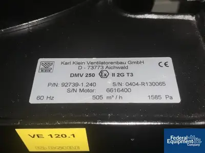 USED Bohle 10 Liter LB Bohle High Shear Mixer, Model VMA10V M EX