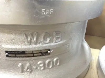 G30SMF-70 | Crane  Duo-Chek II Wafer Check Valve 14-300 740 PSI 300LB 14" D - New Other