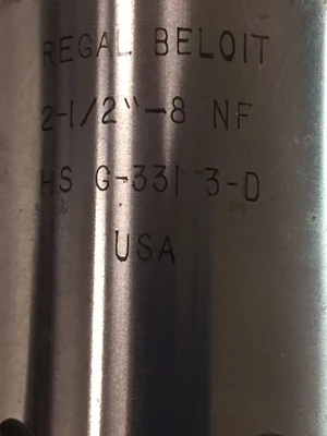 USED Regal Beloit 2-1/2”-8NF