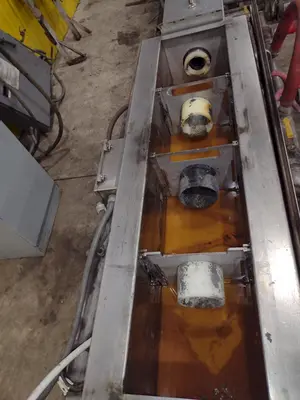 4" CAPACITY ULTRASONIC BAR & TUBE CONTINUOUS WASHER: STOCK #22589