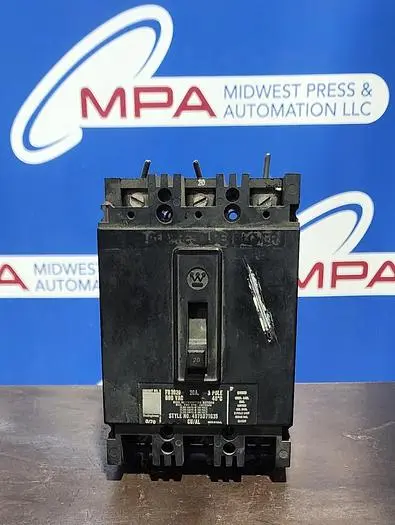 Used WESTINGHOUSE FB3020 Circuit Breakers | Midwest Press and Automation #577387