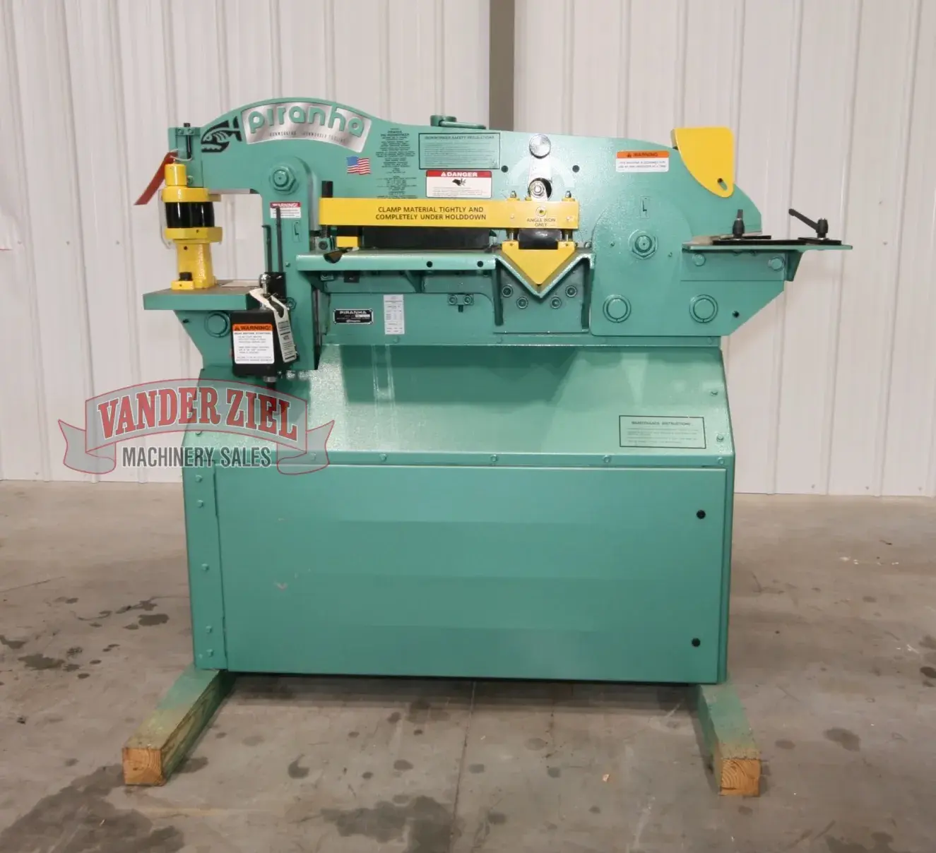 New | in-Stock PIRANHA P-65 Ironworkers Michigan US | Vander Ziel Machinery Sales #480118