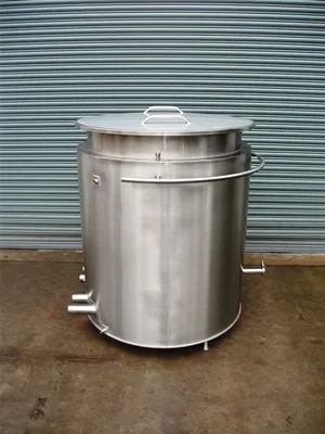 1,100 L S/S Electrically Heated Jacketed Cooker Tank