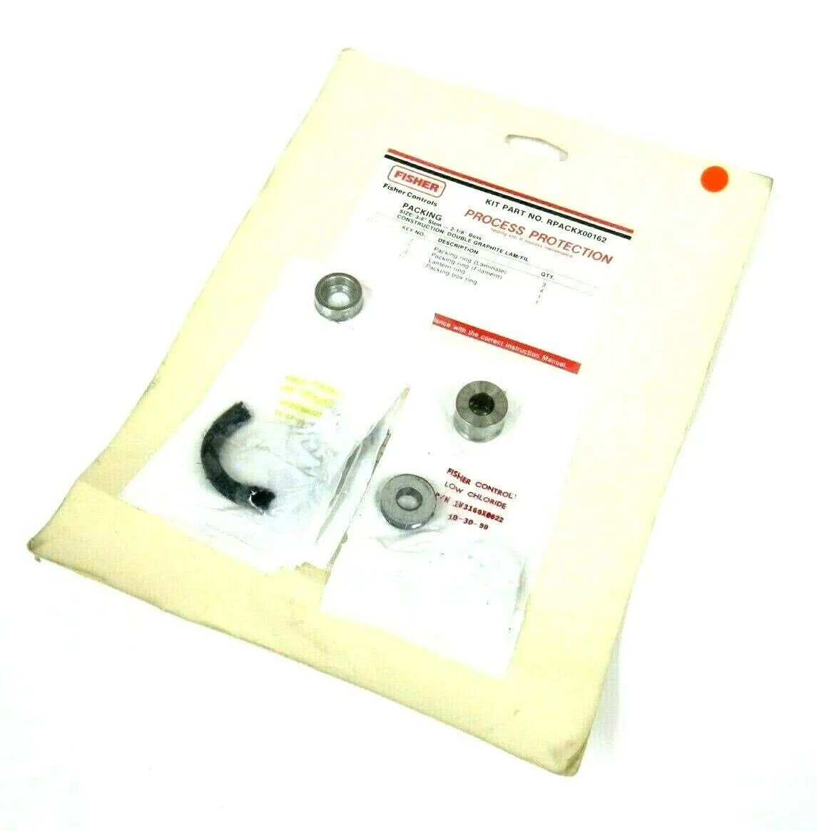NEW FISHER RPACKX00162 REBUILD KIT 3/8" STEM 2-1/8" BOSS
