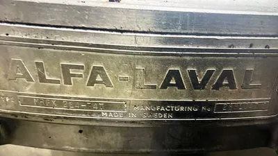 Alfa-Laval MRPX 214 TGV-74T warm milk separator, 316SS.