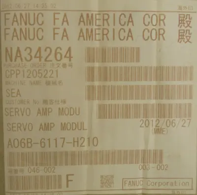 NEW FANUC A06B-6117-H210 SERVO DRIVE A06B6117H210