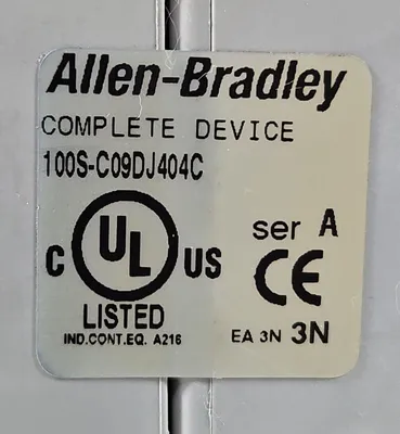 Allen-Bradley 100S-C09DJ404C Ser A (Complete Devic) Safety Contactor. 4E-17