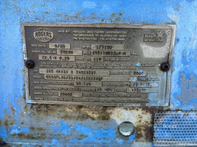 Used 2000 Rogers CR50BL86/5L/24/102/3XSP Lowboy Trailers Maryland US | Zadoon Equipment #1480917