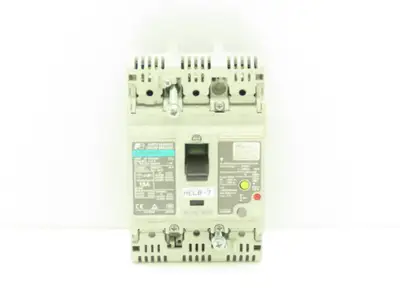 Fuji Electric EW50RAGU-3P015 Earth Leakage Circuit Breaker 3-Pole 15A 100-440VAC