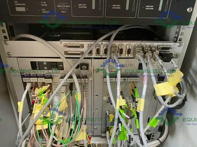 USED BRUKER NMR CONSOLE W/ SPECTROSPIN H2903 MAINFRAME, DRESSLER LPPA, & MORE MODULES