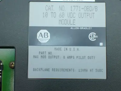 Used ALLENBRADLEY 1771OBD/B PLC Input & Output Ohio US | HGR 24 #879754