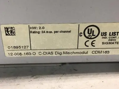 USED SIGMATEK CDM163 12-008-163-O