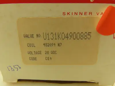Honeywell Skinner U131K04900885 Solenoid Valve 2-Way NC 28VDC 150 PSI 1/4" NPT