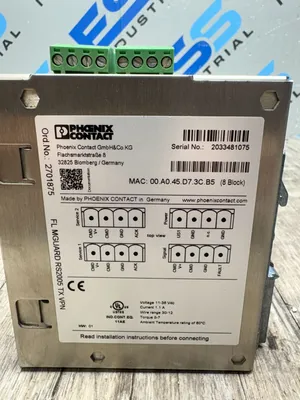 Used PHOENIX CONTACT 2701875 Misc Electrical & Power Parts South Carolina US | ESS Industrial Equipment Sales #1309605
