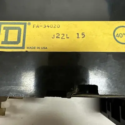 Used SQUARE D FA-34020 Circuit Breakers | Surplus Asset Holdings #1189357