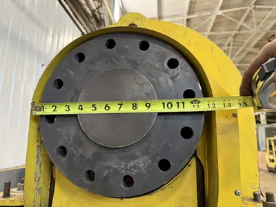 120" SWING X 208" LONG WELDING SYSTEMS HEADSTOCK & TAILSTOCK POWERED WELDING POSITIONER / PIPE ROLLER: YOBRO #23957