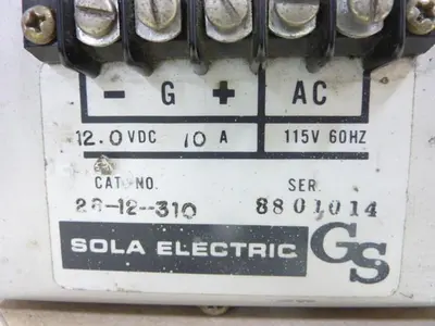 USED SOLA ELECTRIC 28-12-310