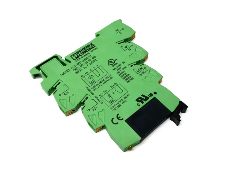 Used PHOENIX CONTACT RELAY BASE 2900445 W/ 2966618 CONTACT Relays & Switches | Maverick Industrial Sales #1101580