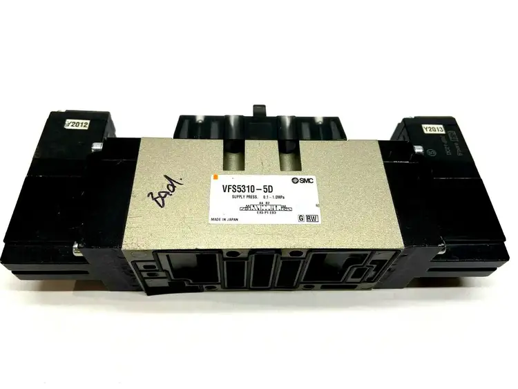 Used SMC DOUBLE SOLENOID VALVE 24VDC Solenoid Valves | Maverick Industrial Sales #1107093