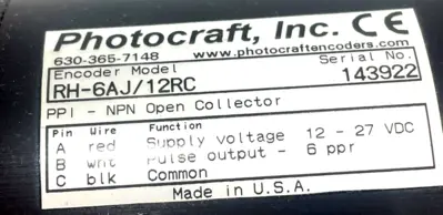 NEW PHOTOCRAFT RH-6AJ/12RC ENCODER RH6AJ12RC