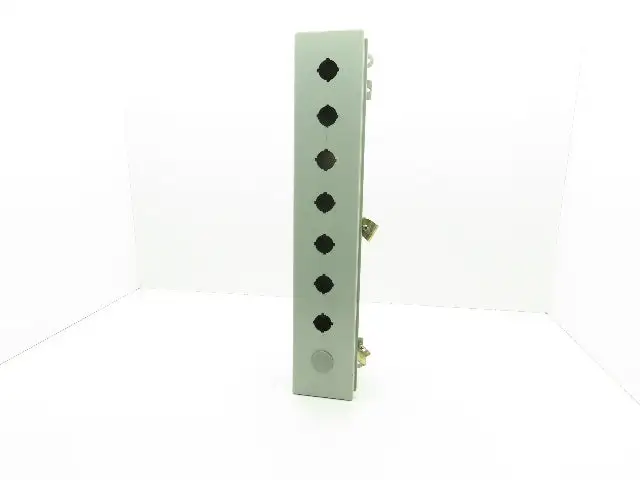 Wiegmann T4424CH Electrical Enclosure Wire Trough 4x4x24" 30mm Pushbutton Holes
