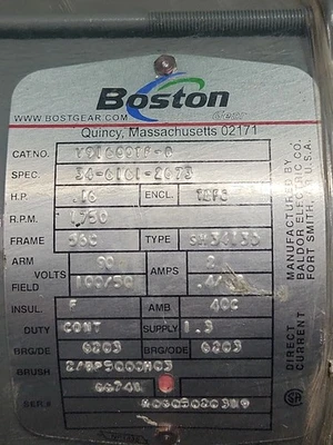 NEW Boston Gear V91600TF-B
