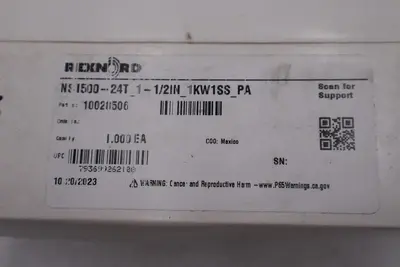 NEW Rexnord NS1500-24T-1-1/2IN 1KW1SS PA  Thermoplastic Split Sprocket STK H1879