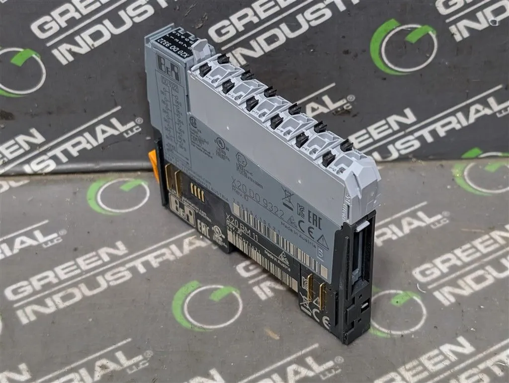 B&R Automation X20D09322 Digital Output Module Assembly Rev. I0 Used