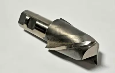 BRUBAKER TOOL End Mill HSS 2 Flute LH 2" Dia 1-1/4" Shank 962 MED ALUM