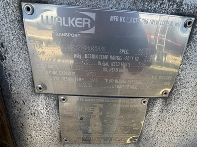 Used 2009 WALKER MILK TANKER TRAILER Liquid Supply Trailers Michigan US | Miedema Asset Management Group #1709522