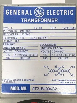 USED GENERAL ELECTRIC 9T21B100G2