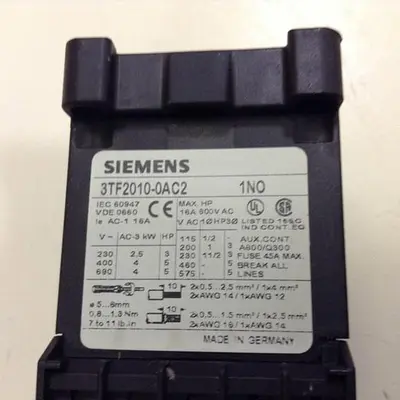 USED SIEMENS 3TF2010-0AC2