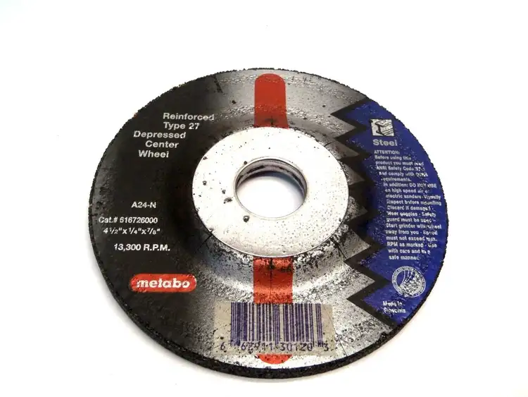 New | in-Stock METABO 4-1/4 X 1/4 X 7/8 INCH STEEL GRINDING WHEEL Grinding Wheels | Maverick Industrial Sales #1107197