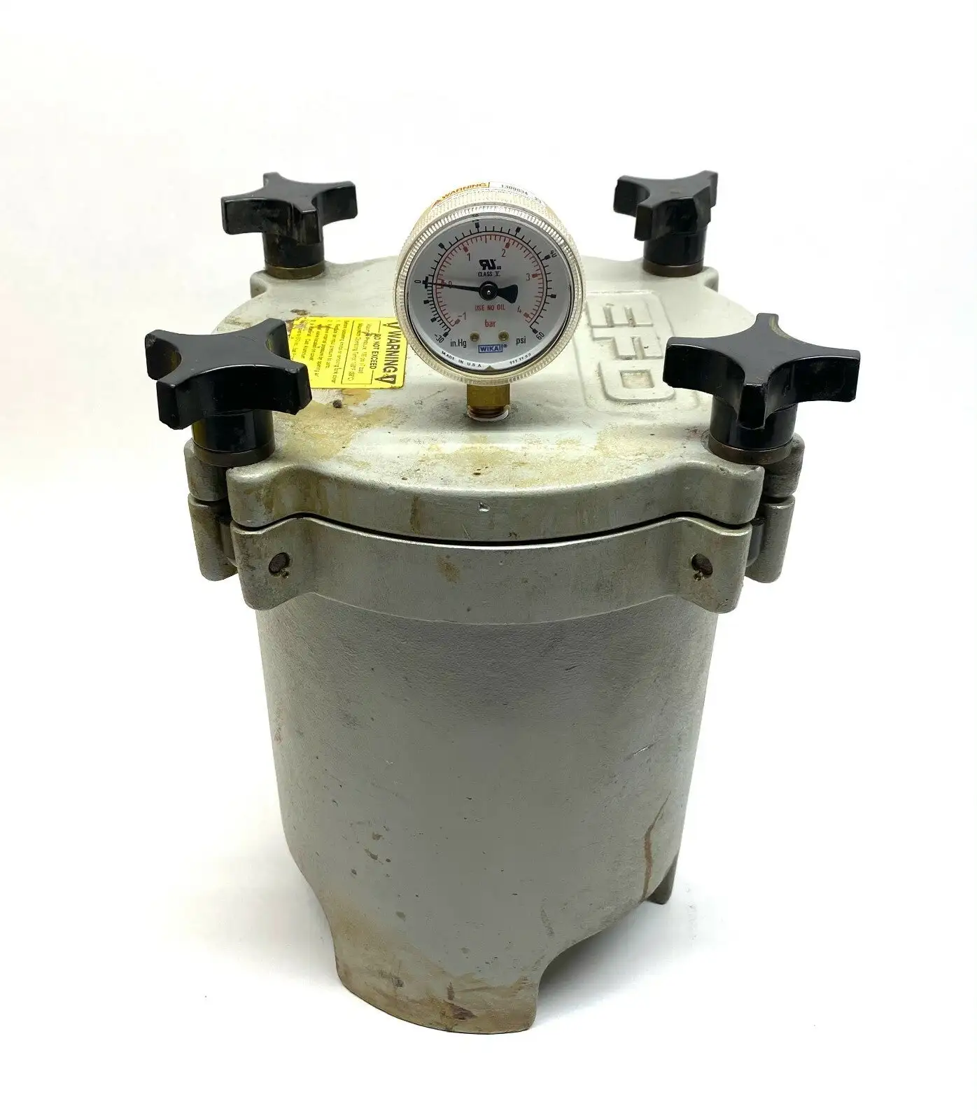 Used Nordson Analog Gauge Fluid Reservoir Aluminum 5 Liter Pressure Tanks Michigan US | Maverick Industrial Sales #1393439