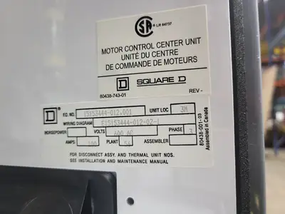 USED SQUARE D MODEL 6