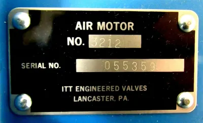NEW ITT ENGINEERED VALVES 3212 AIR MOTOR ACTUATOR NO.12