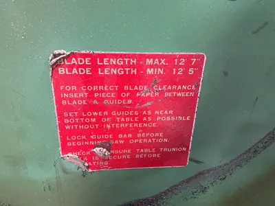 Used POWERMATIC 87 Vertical Band Saws Ohio US | HGR 24 #1304020