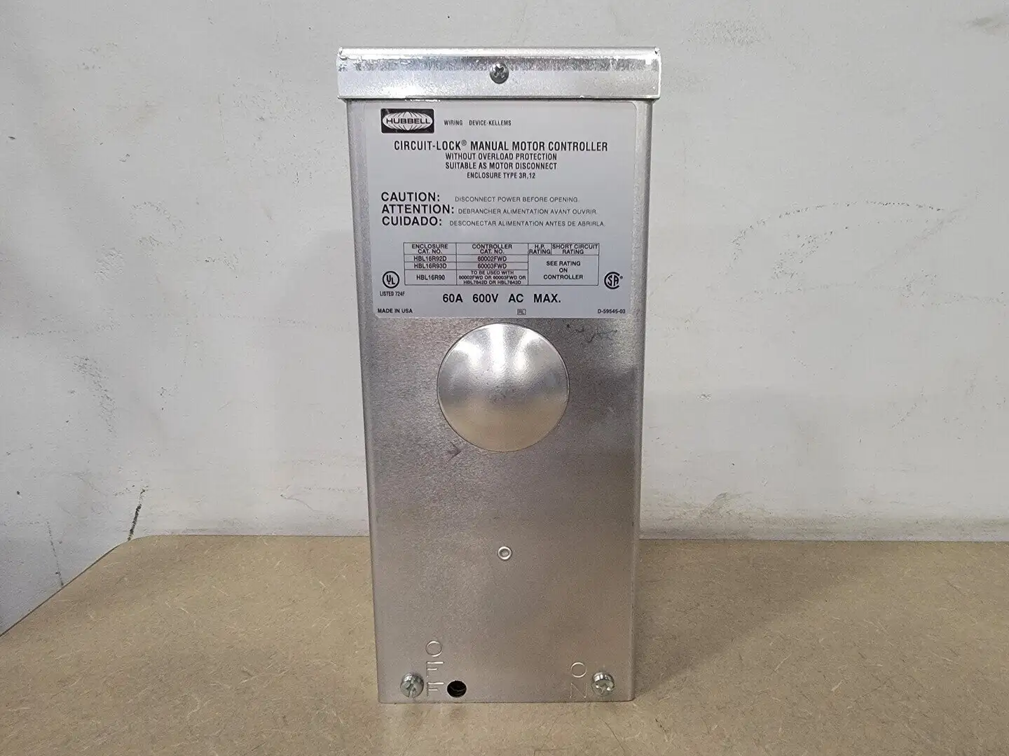 New | in-Stock HUBBELL HBL16R93D Switchgears British Columbia CA | Lenmark #367238