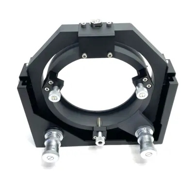 USED OPTOSIGMA EXTRA-LARGE PRECISION GIMBAL MIRROR HOLDER 150MM