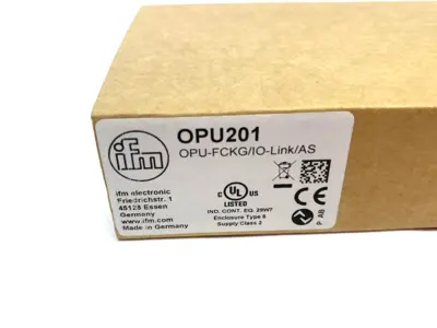 New | in-Stock ifm Photoelectric Fork Sensor, Red Light, 660nm OPU-FCKG/IO-LINK/AS Photoelectric Sensors Michigan US | Maverick Industrial Sales #1423218