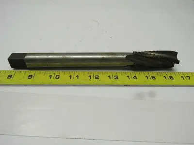 Vermont 1" 14  Spiral Plug Tap 4 Flute HHS 9" over all length  For Aluminum