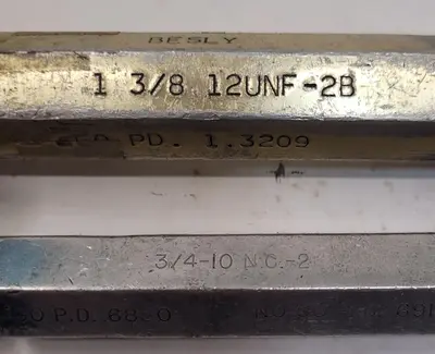 Used BESLY GO/NO GO PLUG GAUGE Misc Industrial Equipment Kentucky US | Aucto #687441
