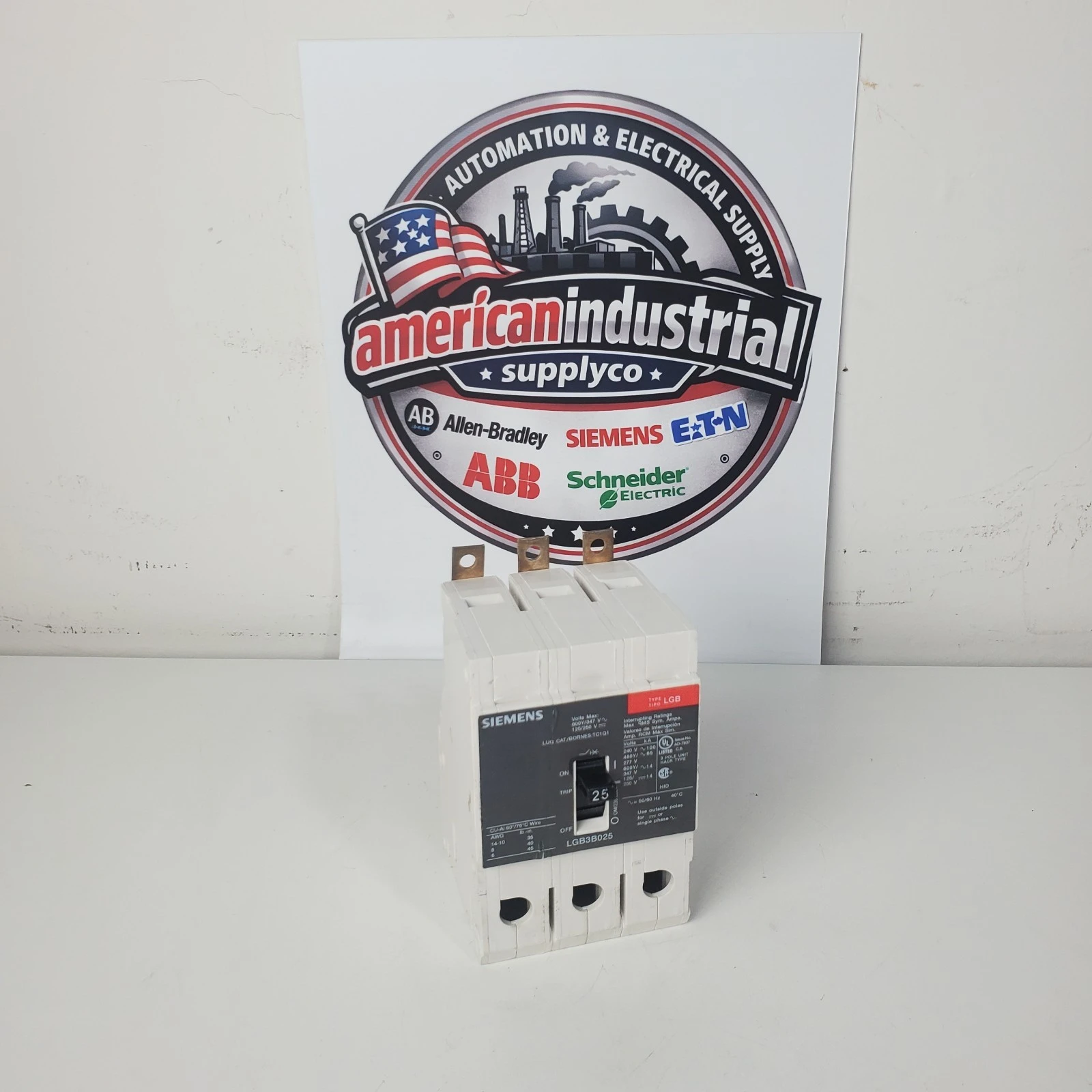 Used Siemens LGB3B025 Miscellaneous Equipment (Electrical & Power) California US | American Industrial Supply Co. #1376988