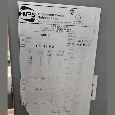 150kVA Hammond Transformer