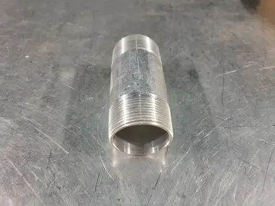 1.75" x 4" Aluminum Threaded Nipple