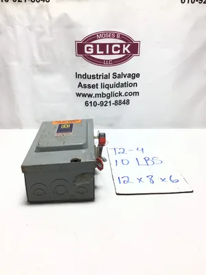 Square D H321N Heavy Duty Safety Disconnect Switch 30A 600V 3-Pole NEMA 1