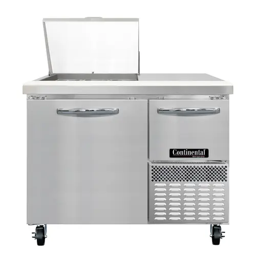 Continental RA43N9M 43" Sandwich/salad Prep Table W/ Refrigerated Base, 115v