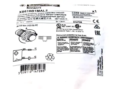 NEW SCHNEIDER ELECTRIC TELEMECANIQUE XS618B1MAL2 INDUCTIVE PROIMITY SWITCH