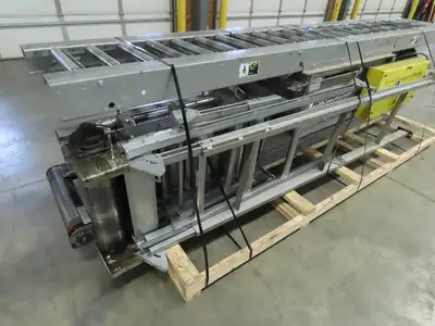 Automotion 24"x 52' Modular Roller Bed Incline Belt Conveyor Center Drive 460V