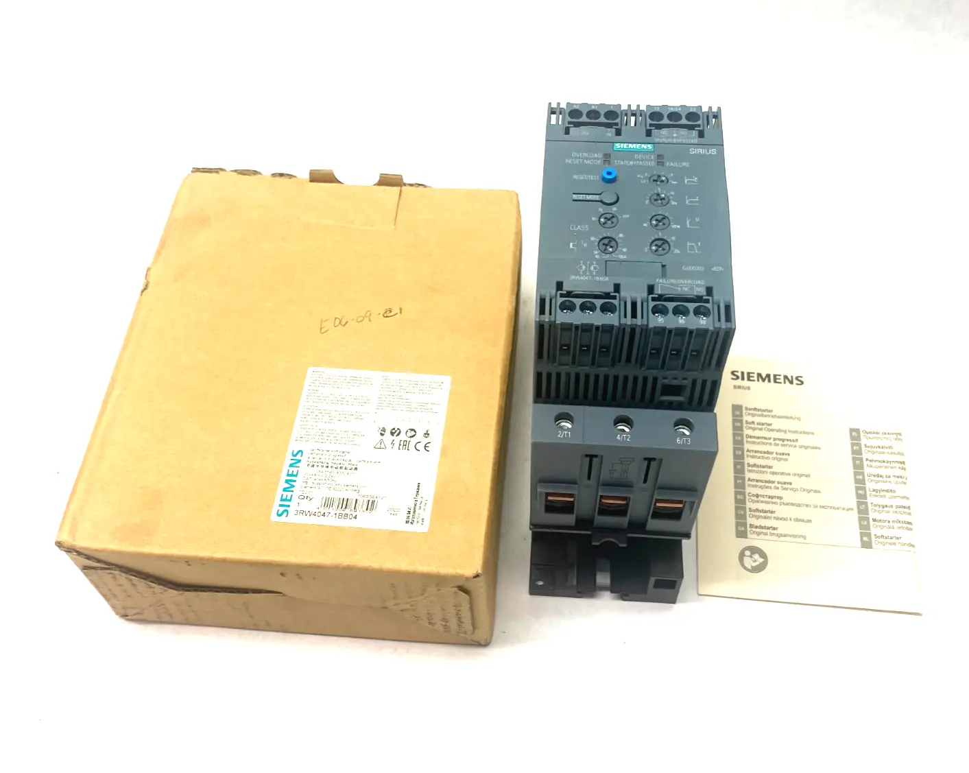USED SIEMENS SIRIUS SOFT STARTER S3 106 A, 55 KW/400 V